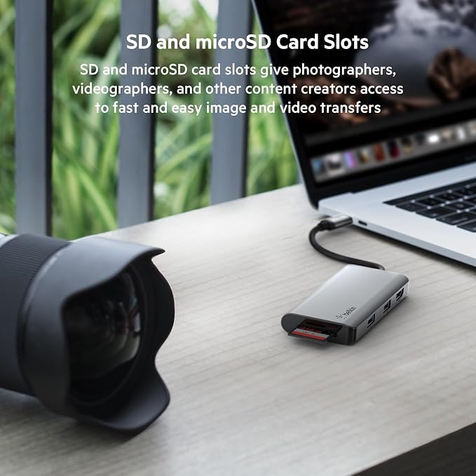 Belkin USB-C Hub, 5-in-1 MultiPort USB-C Docking Station - Image 5