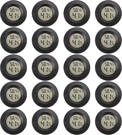 Mini Hygrometer Digital Thermometer Humidity Meter 20 Pack Hygrometer by SerundoAuto