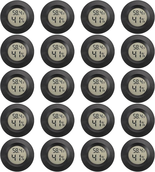 Mini Hygrometer Digital Thermometer Humidity Meter 20 Pack Hygrometer by SerundoAuto