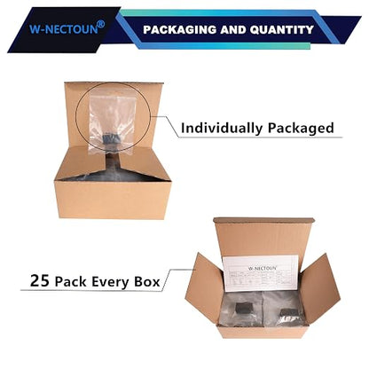 CAT6 RJ45 Keystone Couplers 25-Pack, Cat 6 Keystone Jacks, Ethernet Keystone - Image 3