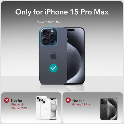 ESR 3+1 Pack for iPhone 15 Pro Max Screen Protector, 3 Black Edge - Image 9
