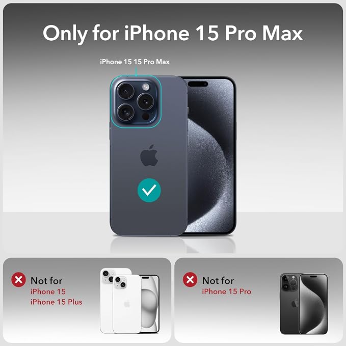 ESR 3 Pack for iPhone 15 Pro Max Screen Protector, Full Coverage Tempered Glass - Image 9