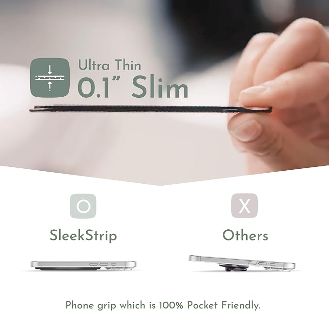 Phone Grip, Ultra Thin Cell Phone Grips Finger Holder Kickstand - Image 2
