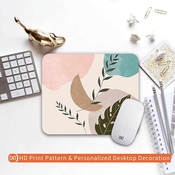 Square Mouse Pad Abstract Art, Personalized Premium-Textured Custom Mouse Mat - Image 6