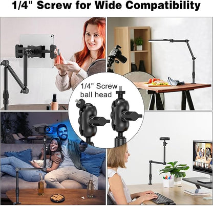 Overhead Camera Mount for Desk, 30.9" Foldable Camera Desk Mount Stand - Image 7