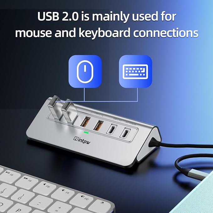 USB C Hub Ethernet, 10-in-1 USB Docking Station 10Gbps - Image 4