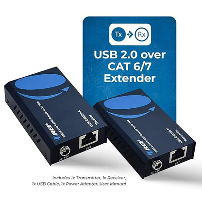 OREI USB 2.0 Over Ethernet Cat5e/6 Extender LAN Upto 330 Feet - Image 4