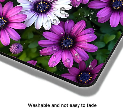 Mouse Pad, Cute Purple Floral Plants Mouse Pads - Image 4