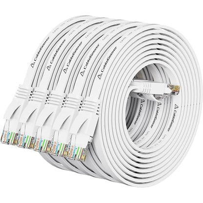 Cat 6 Ethernet Cable 7 ft Flat Internet Network Cables by CableGeeker