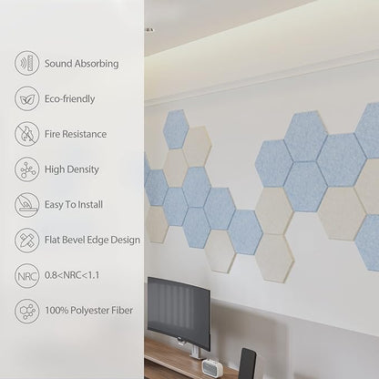 12 Pack Acoustic Panels Self Adhesive Sound Proof Foam, High Density Sound - Image 5