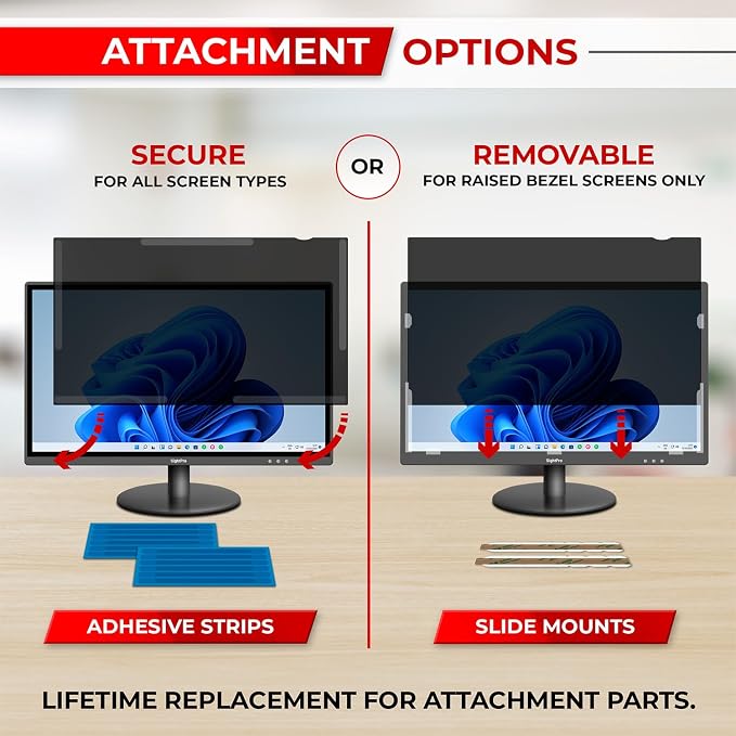 23.8 Inch 16:9 Computer Privacy Screen Filter - Image 4