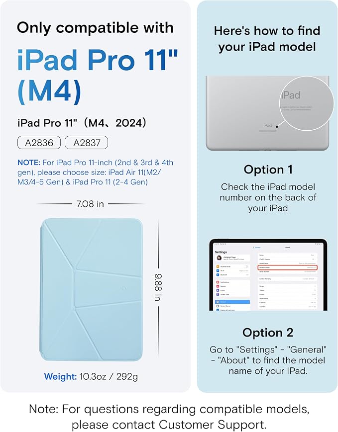 MOFT Dynamic Folio Case for iPad Pro 11 Inch 2024 5th Gen, Silm Magnetic Stand - Image 2