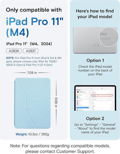 MOFT Dynamic Folio Case for iPad Pro 11 Inch 2024 5th Gen, Silm Magnetic Stand - Image 2