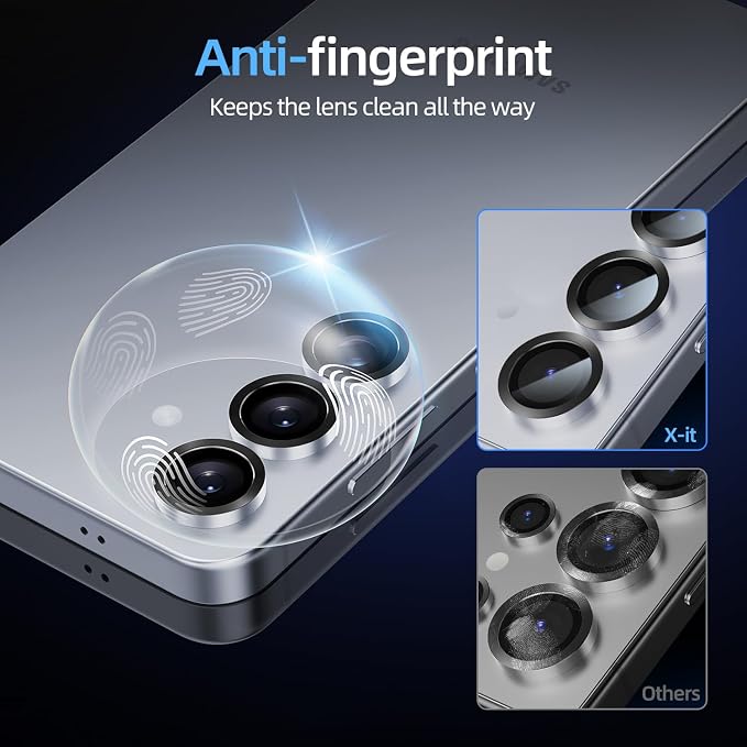 X-it Camera Lens Protector for Samsung S25 Plus, 9H Tempered Glass, Independent - Image 6