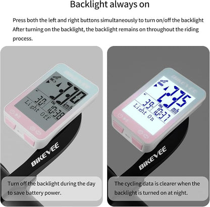 GPS Bike Computer Wireless Bicycle Speedometer Odometer 9 Languages Auto - Image 9