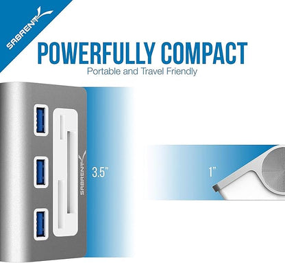 SABRENT Premium 3 Port Aluminum USB 3.0 Hub - Image 7