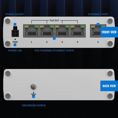 Teltonika TSW100 Industrial PoE+ Unmanaged Ethernet Switch - Image 7