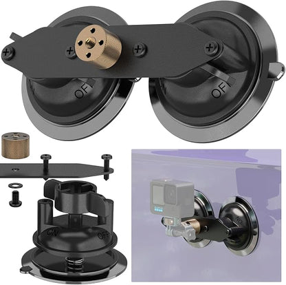 MINIFOCUS Dual Suction Cup Mount, Twist-Lock Dual Suction Cup Base - Image 8