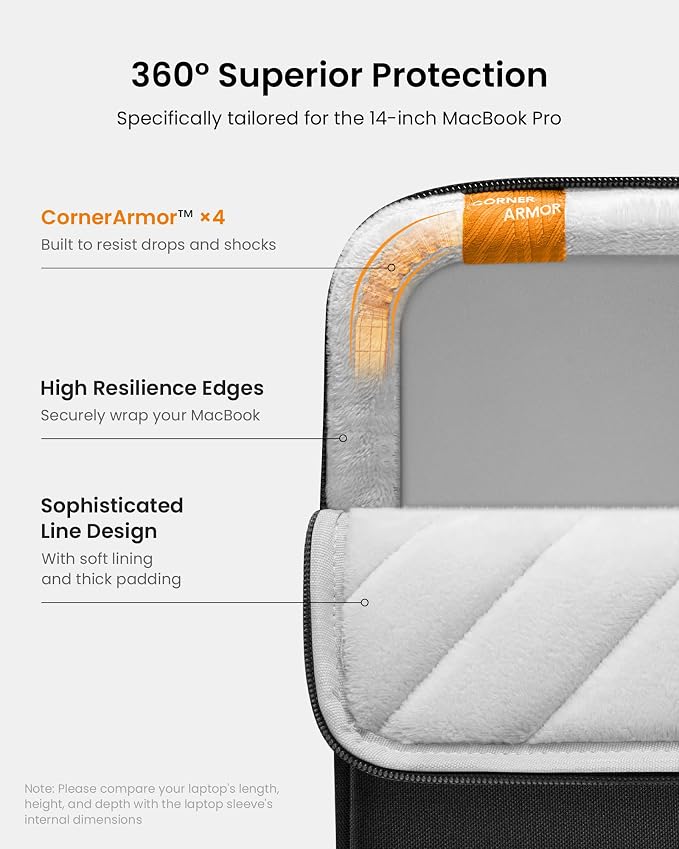 tomtoc 360 Protective Laptop Sleeve - Image 4