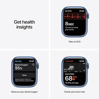 Apple Watch Series 7 Blue Aluminum Case - Image 3