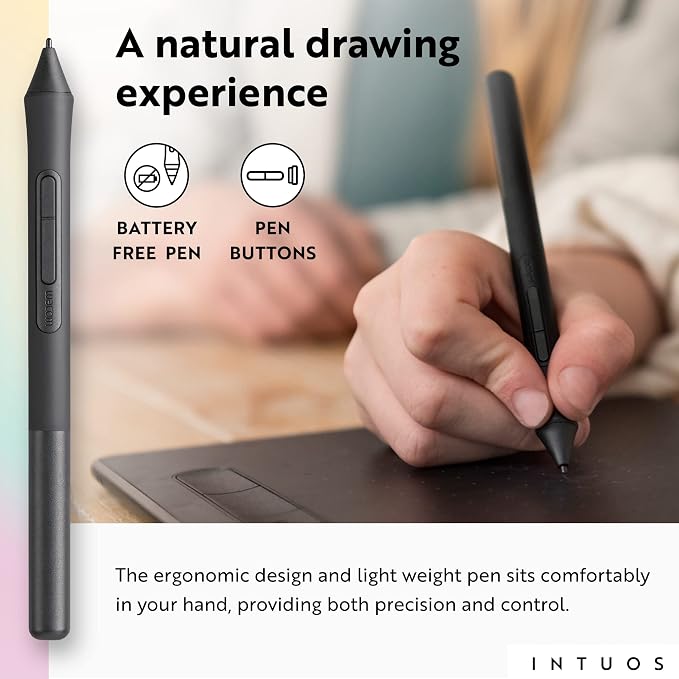 Wacom Intuos Small Graphics Drawing Tablet, includes Training & Software; 4 - Image 5