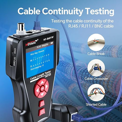 NOYAFA NF-8601W Network Cable Tester, LAN Ethernet Cable Tester RJ45 UTP STP - Image 6