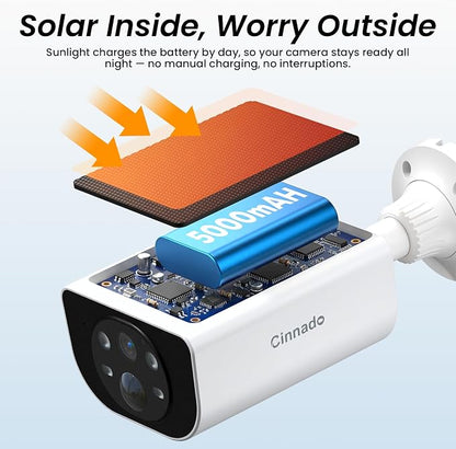 Cinnado Security Cameras Wireless Outdoor-2.4 GHz Wi-Fi Cameras - Image 4