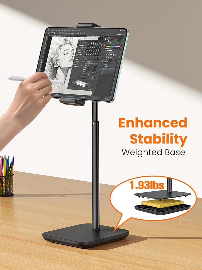 tounee Portable Monitor & Tablet Holder Stand, 4.4lb Holding Strength, Height - Image 4