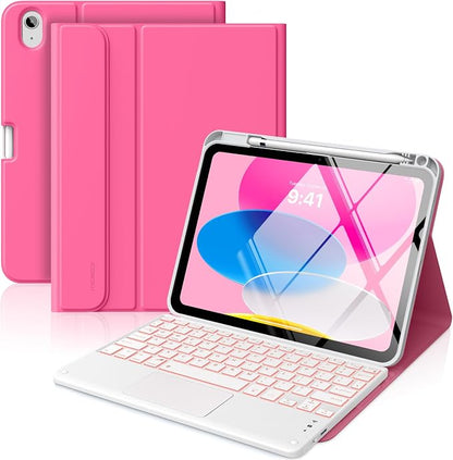 MoKo Touch Keyboard Case for iPad 11th Generation 11 inch 2025, iPad 10th by MoKo
