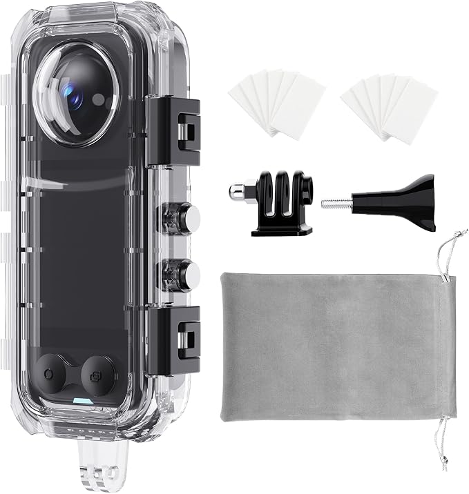 HONGDAK Invisible Dive Case for Insta360 X4, 45m/147ft Waterproof Case by HONGDAK