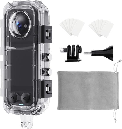 HONGDAK Invisible Dive Case for Insta360 X4, 45m/147ft Waterproof Case by HONGDAK