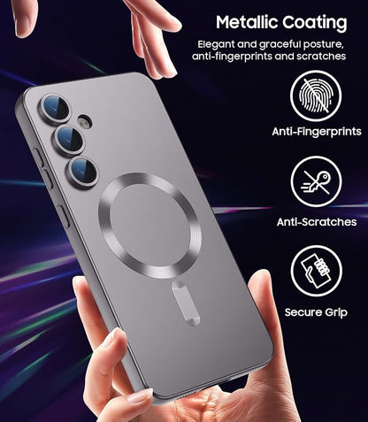Magnetic for Samsung Galaxy S24 Case Slim Soft Silicone Bumper Shockproof - Image 6