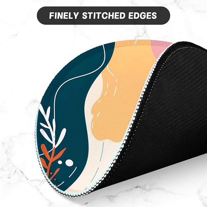 ITNRSIIET Round Mouse Pad with Stitched Edge Premium-Textured Waterproof - Image 4