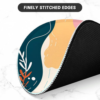 ITNRSIIET Round Mouse Pad with Stitched Edge Premium-Textured Waterproof - Image 4