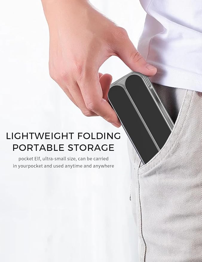 Junfire Foldable Laptop Stand for Travel, Aluminum Stable Ergonomic Laptop Riser - Image 2