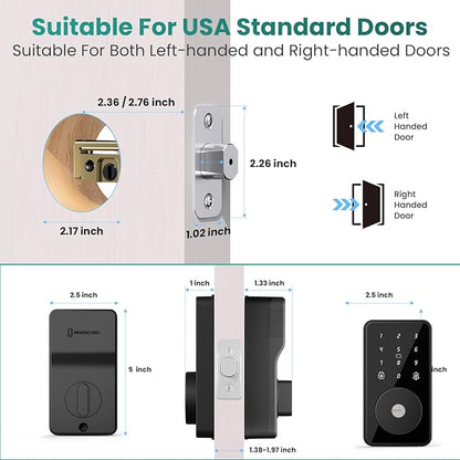 Smart Lock, 4-in-1 Keyless Entry Door Lock - Image 7