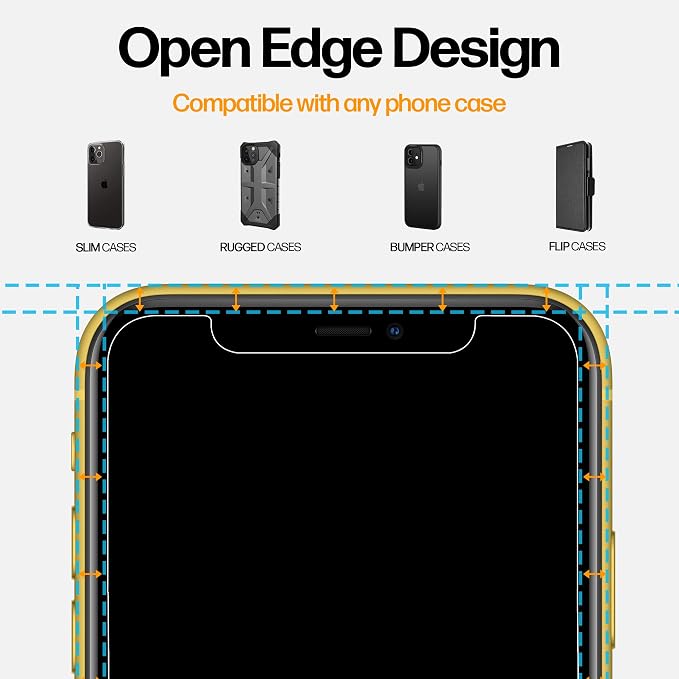 Power Theory Designed for iPhone 11, iPhone XR Privacy Screen Protector - Image 4
