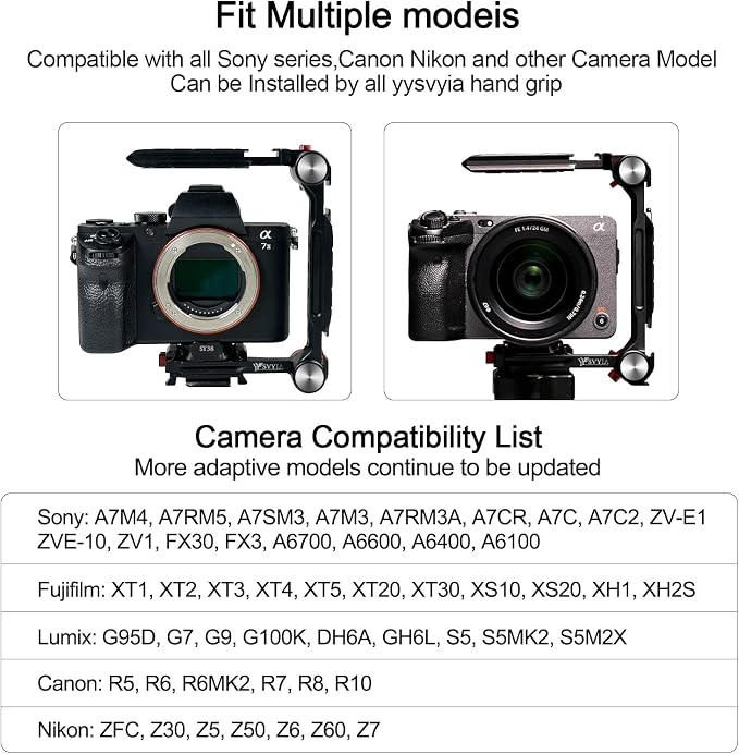 SY38 Camera Quick Release Foldable Half Cage, Camera Cage Compatible - Image 7