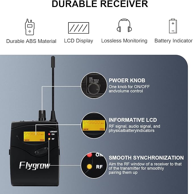 UHF Dual Wireless in-Ear Monitor System - Image 3