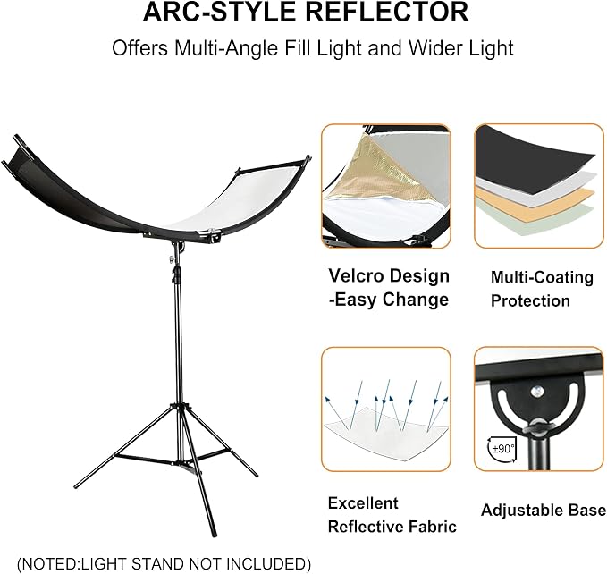 FUDESY Clamshell Light Reflector/Diffuser, Carry Bag - Image 2