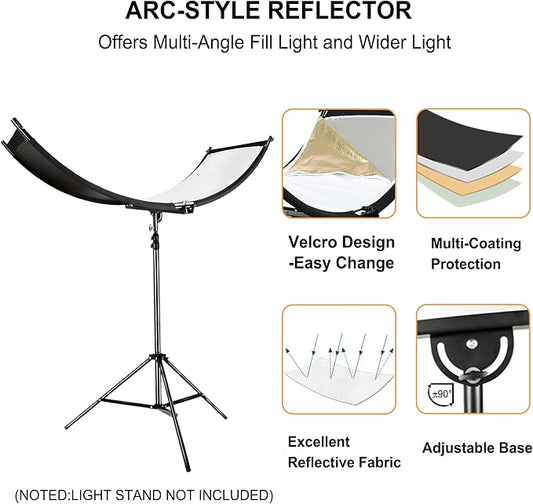 FUDESY Clamshell Light Reflector/Diffuser, Carry Bag - Image 2
