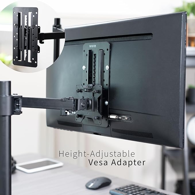 VIVO Height Adjustable VESA Adapter Stand - Image 2