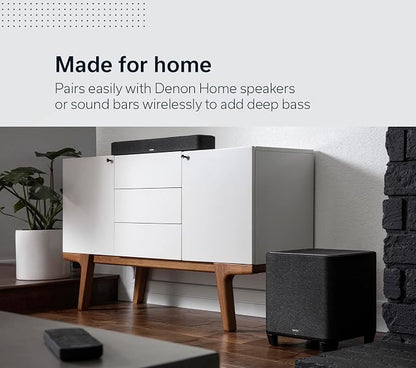 Denon Home Subwoofer – Deep, Powerful Bass, Wireless Streaming, Pair Home - Image 6
