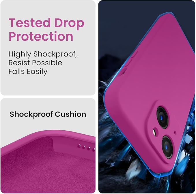 FireNova Designed for iPhone 15 Plus Case, Silicone Case with, Soft - Image 4