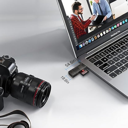 SD Card Reader, High-Speed USB C to Micro SD Card Adapter USB 3.0 Dual Slots - Image 4