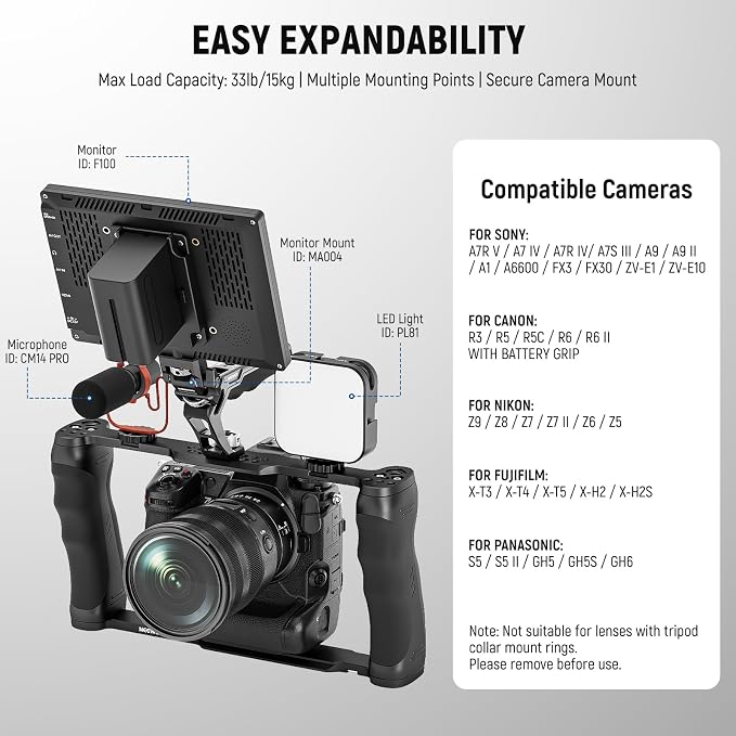 NEEWER Universal Camera Cage & Top Handle - Image 4