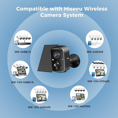 Hiseeu Security Cameras Wireless Outdoor, PIR/AI Motion Detection, Waterproof - Image 7