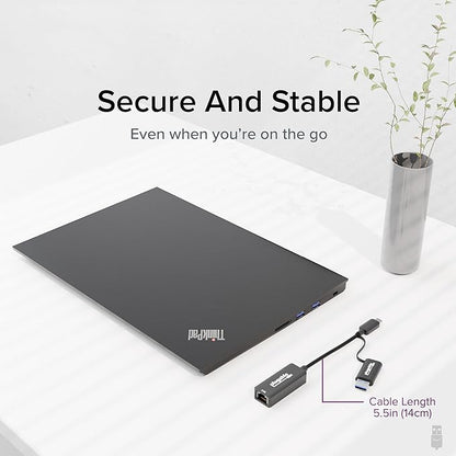 Plugable 2.5G USB-C and USB to Ethernet Adapter – Dual-Connector 2-in-1 USB-C - Image 6