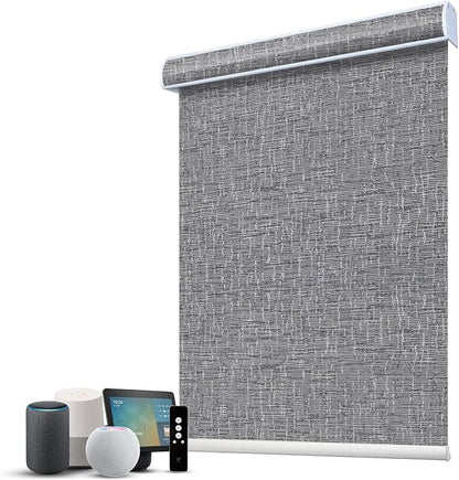 SmartWings Motorized 100% Blackout Shades Blinds, Custom Size, Cordless Window by SmartWings