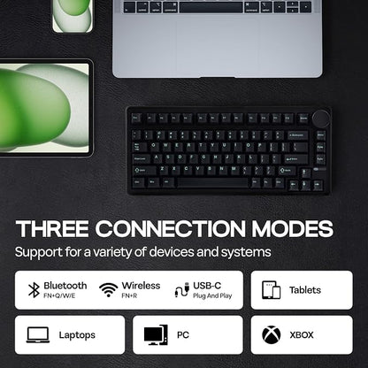 EPOMAKER QK81 75% Wireless Mechanical Gaming Keyboard, QMK/VIA Programmable and - Image 4
